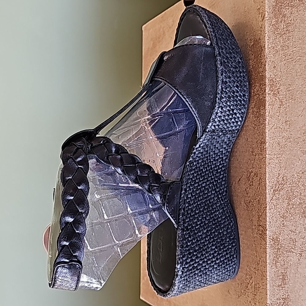 Born Black Wedge Sandals - Picture 3 of 15
